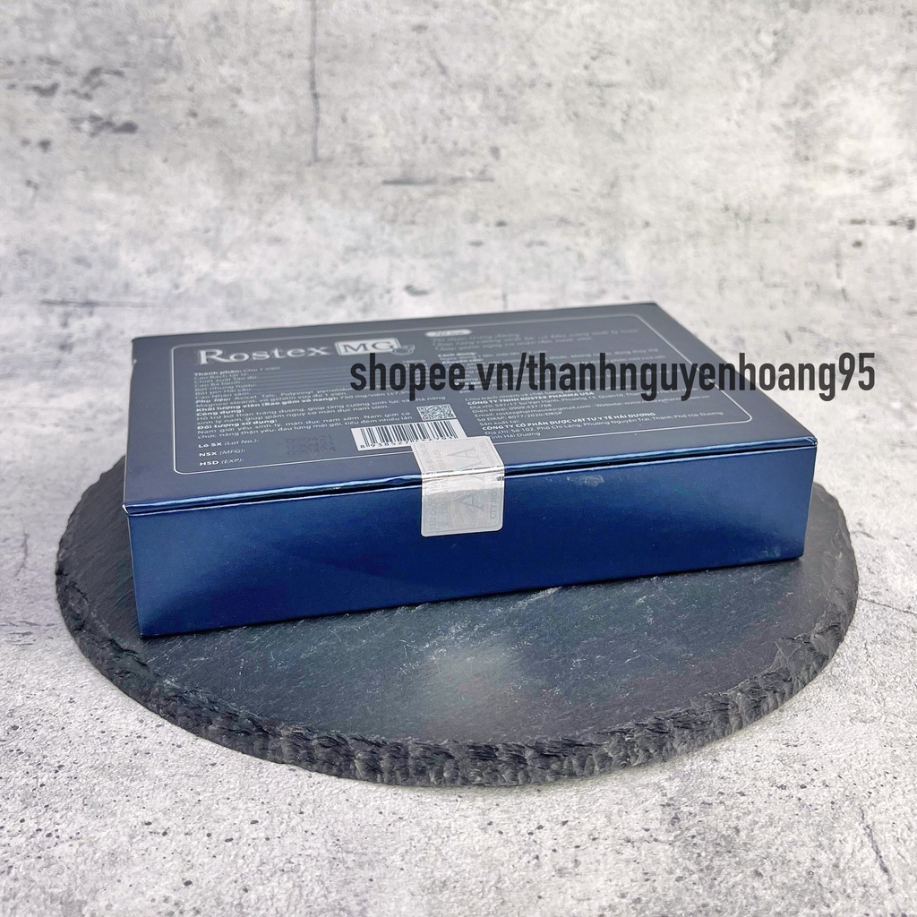 Viên uống ROSTEX MG hỗ trợ tăng cường sinh lý, bổ thận tráng dương – Hộp 10 viên