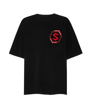 Áo thun form unisex tay lỡ logo Swag