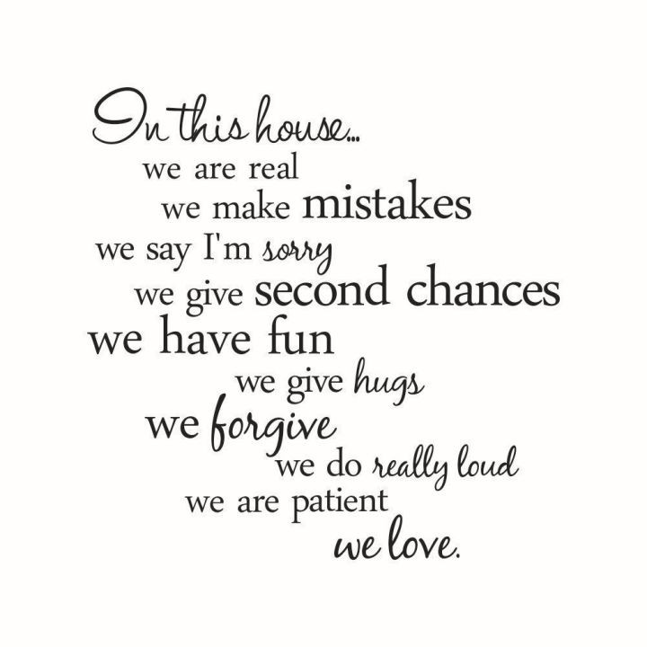 Decal dán tường Tiếng Anh In this house 5 trang trí nhà cửa DKN051 decalamyshop