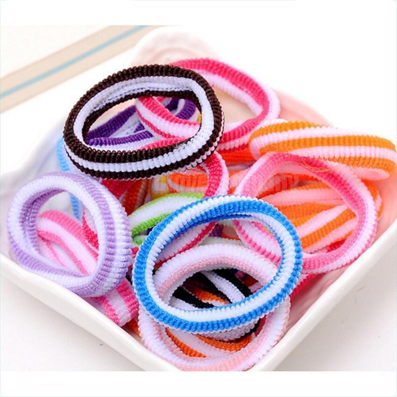 Set 10 chun cột tóc co giãn đẹp nhiều màu