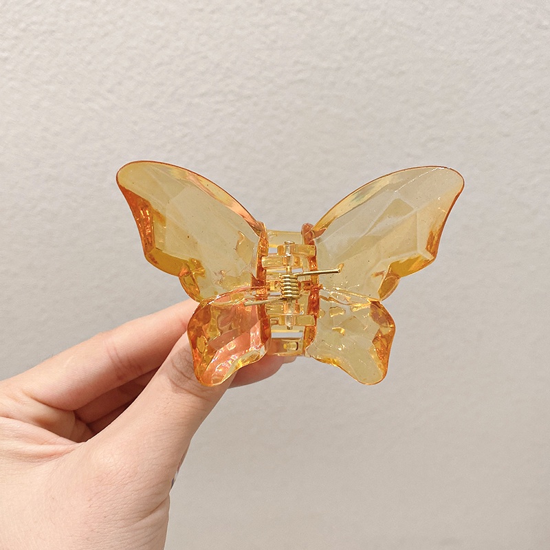 Kẹp Tóc Hình Bướm Trong Suốt Thời Trang Hàn Quốc 2 Kích Thước