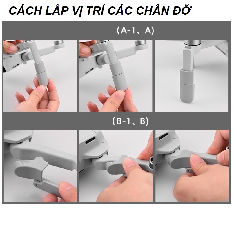 Chân đỡ flycam DJI mini 2 /mini Se bằng nhựa - Phụ kiện flycam