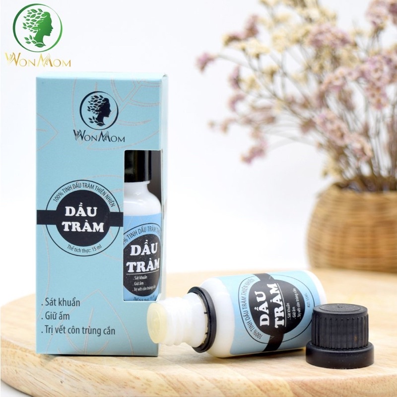 Dầu tràm nguyên chất Wonmom 15ml ( 100% lá tràm thiên nhiên)