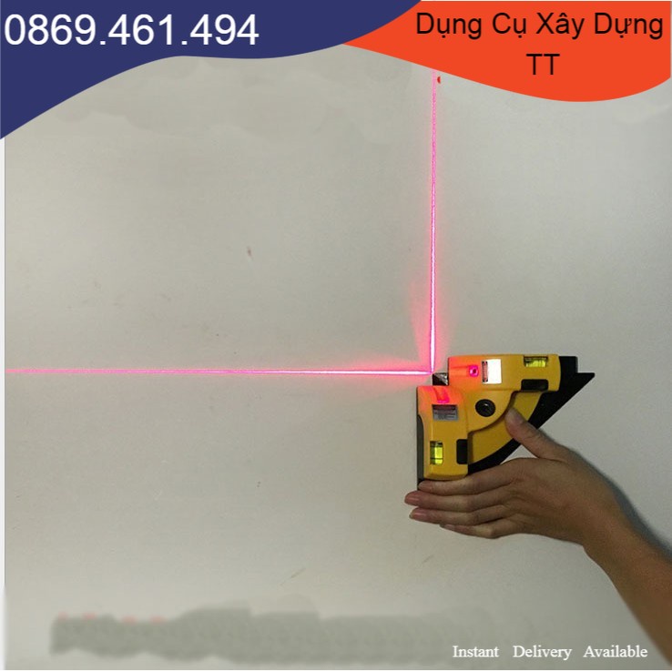Máy Đo Góc Laser Thước Ke Góc Vuông Bằng Tia Laze 90 Độ