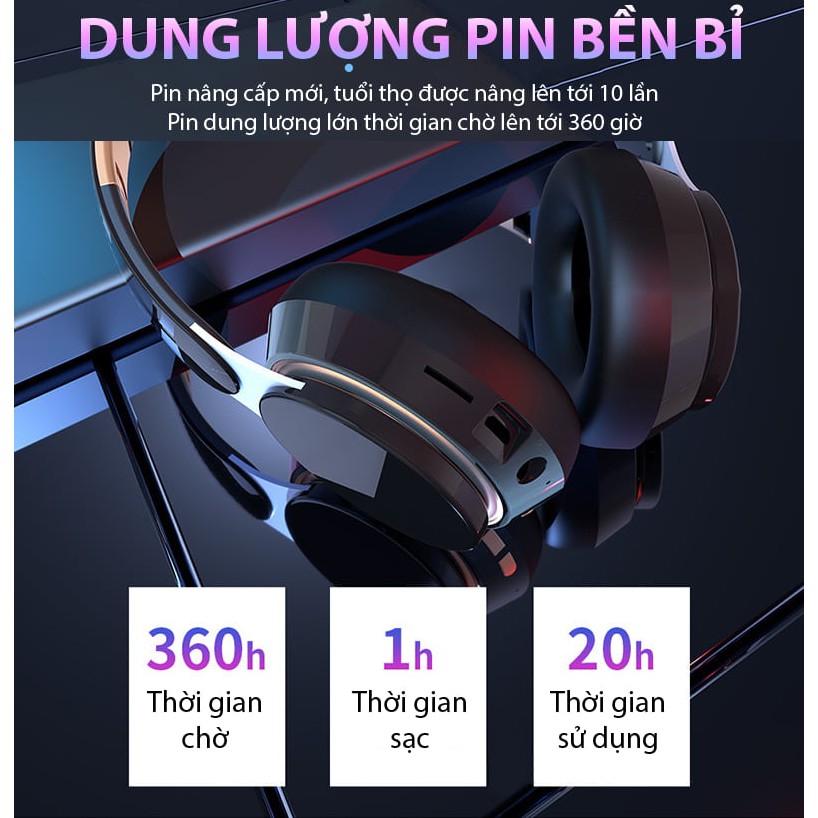 Tai nghe chụp tai Bluetooth B07 - Thiết kế thời trang và tinh tế - Âm thanh HIFI đầy sống động | BigBuy360 - bigbuy360.vn