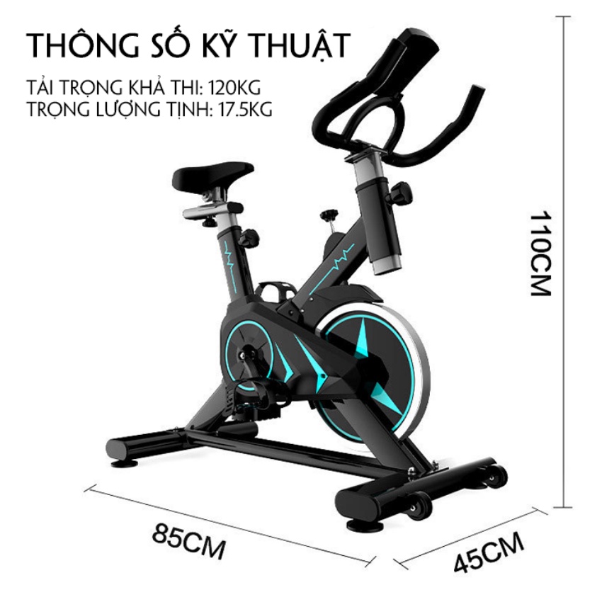 Xe Đạp Tập Thể Dục Tại Chỗ, Xe Đạp Thể Thao GYM Bike kháng từ không tạo tiếng ồn