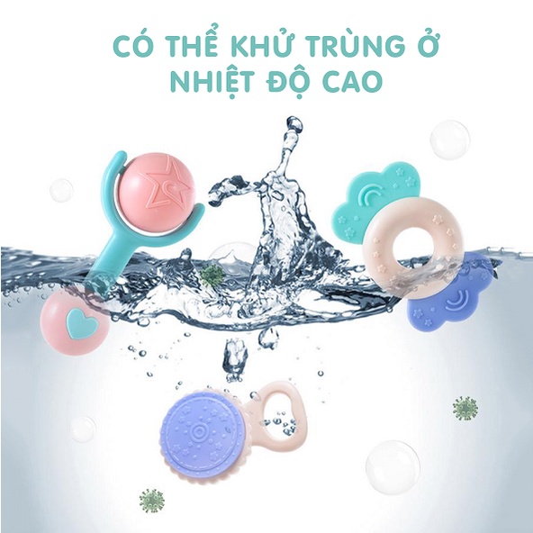 Bộ xúc xắc gặm nướu 8 món chính hãng UMOO UM-1051 cho bé