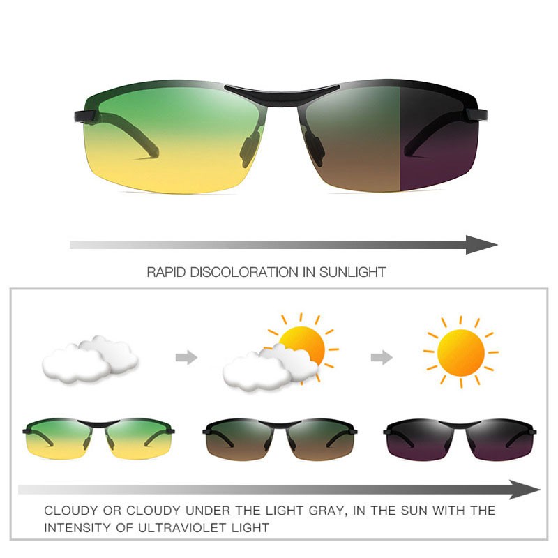 Mắt kính đổi màu đi ngày và đêm A557 - NVfashion | BigBuy360 - bigbuy360.vn