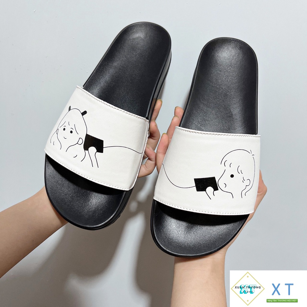 Dép Nam Nữ Quai Ngang Dép UNISEX phone ngộ nghĩnh cực xinh TREND 2022