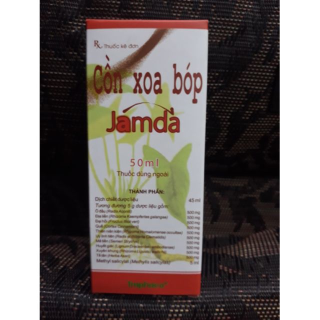 CỒN XOA BÓP JAMDA 50ML
