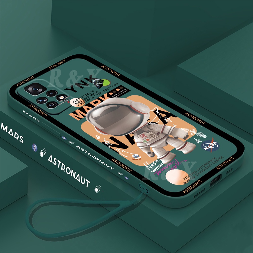 Ốp Điện Thoại Mềm Thẳng Họa Tiết Phi Hành Gia Không Gian Cho Xiaomi Poco X3 GT M3 Pro Poco X3 NFC X3 Pro Redmi 10A 10C Note 11 Note 10 9A 9T 9C