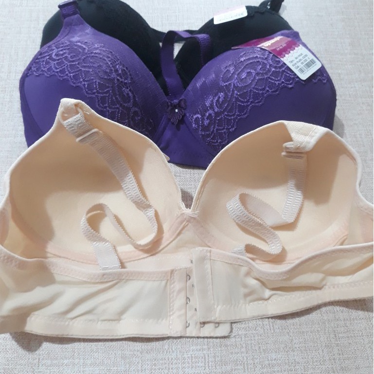 Aó ngực mút mỏng không gọng phối ren A09 CUP C áo lót nữ big size quả to bản to chất đẹp cho bà bầu béo mập ngực to