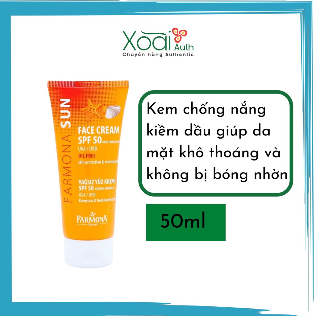 Kem Chống Nắng Không Gây Kích Ứng Da, Dành Cho Da Nhạy Cảm, Da Dầu Farmona Sun Oil