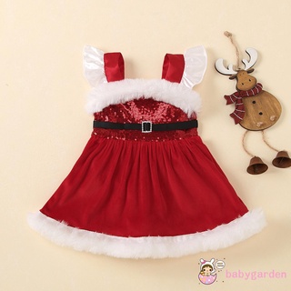 Đầm Đỏ Tay Cánh Tiên Giáng Sinh Cho Bé Gái Từ 0-24 Tháng Tuổi