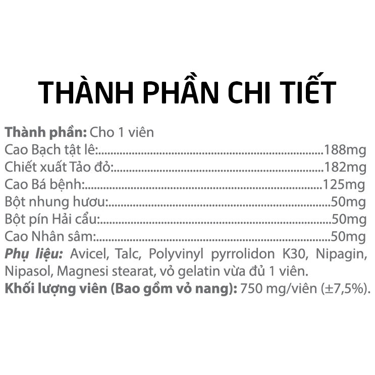 [ Siêu Khuyến Mãi ] Bổ thận ROSTEX MG sâm nhung tăng cường sinh lý, giảm xuất tinh sớm, kéo dài thời gian - Hộp 10 viên