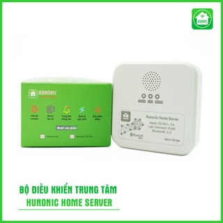 Bộ điều khiển trung tâm Hunonic Home Server kết nối tất cả các thiết bị, đi cùng công tắc sử dụng công nghệ Bluetooth