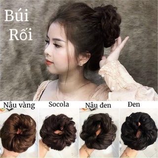 Tóc giả Búi xoăn trung niên ❤️freeship 50k❤️- hình thật