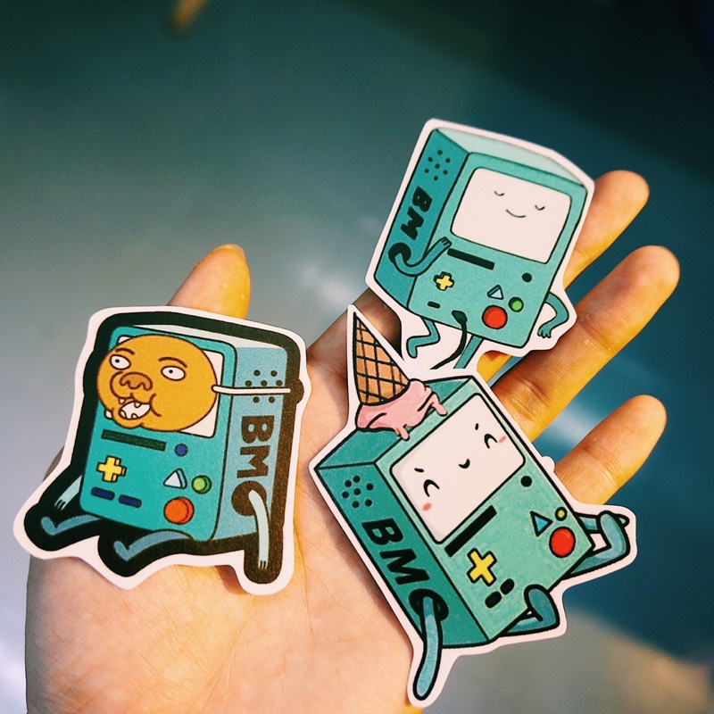 Sticker BMO chống nước, hình dán mũ bảo hiểm, dán xe, điện thoại, laptop – Nghiện Sticker