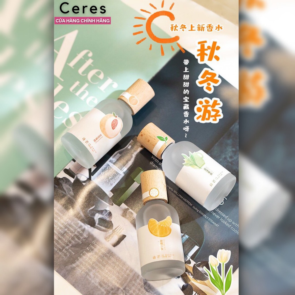 Nước Hoa Nữ 🏵️𝑭𝒓𝒆𝒆𝒔𝒉𝒊𝒑🏵️ Xịt Toàn Thân Body Mist - Nước Hoa Nắp Gỗ Shimang Nội Địa Trung 50ml | Thế Giới Skin Care