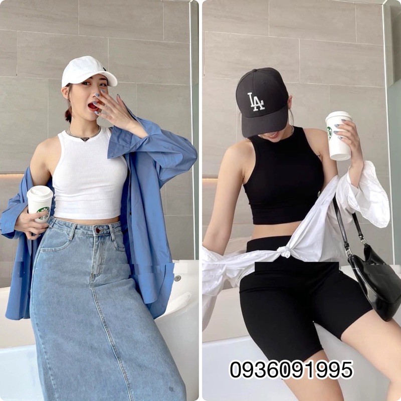 Áo Ba Lỗ Nữ Croptop Cotton Bozip Hè Siêu Mát