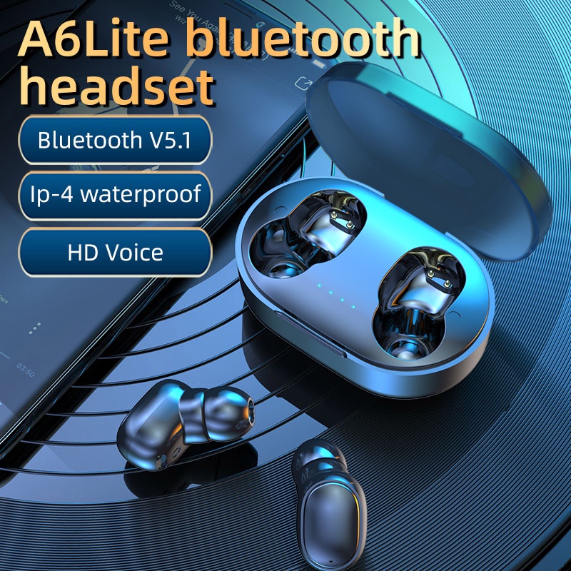 Tai Nghe Bluetooth Không Dây A6R TWS Có Micro ChấT LượNg Cao KèM Phụ KiệN