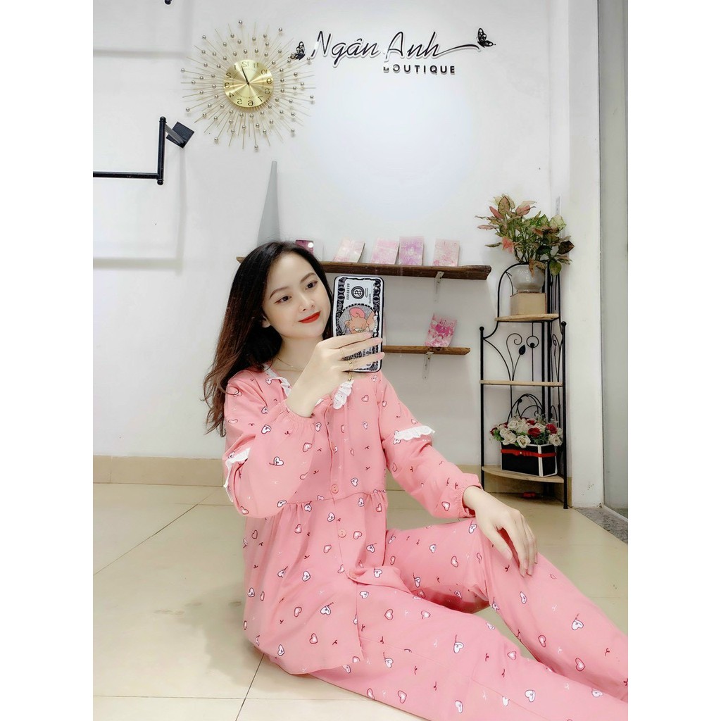 Bộ đồ bầu mặc trước và sau sinh hình SAO có chun chỉnh bụng BD912