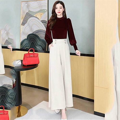 Quần ống suông siêu cao kiểu dáng trẻ trung thời thượng cho phái đẹp LN01 | BigBuy360 - bigbuy360.vn