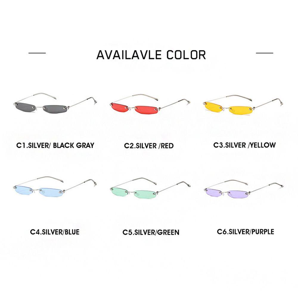 Kính Mát Chống Tia UV Gọng Kim Loại Hình Oval Dùng Hóa Trang Nhân Vật Anime