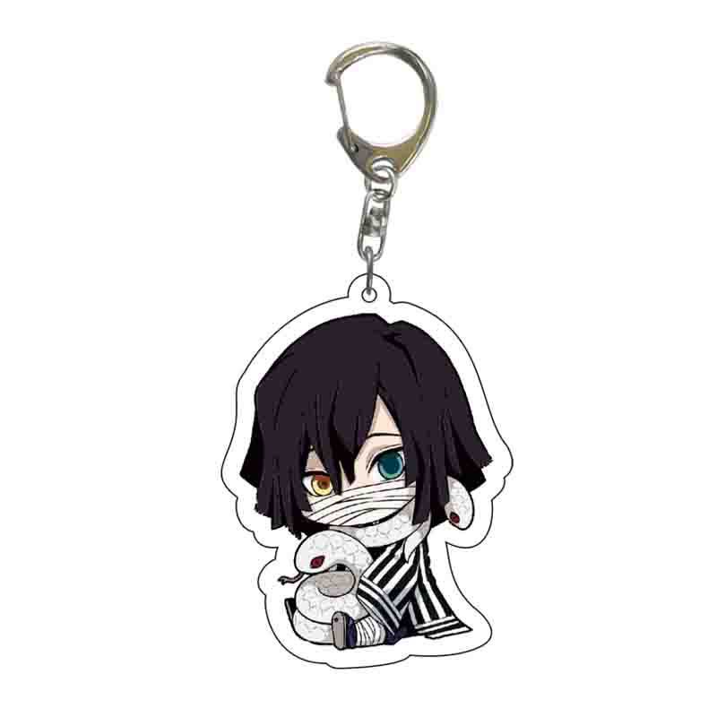 Móc khóa acrylic phong cách hoạt hình Demon Slayer Rengoku Kyoujurou Tanjirou Nezuko Zenitsu Inosuke Shinobu Giyuu Uzui
