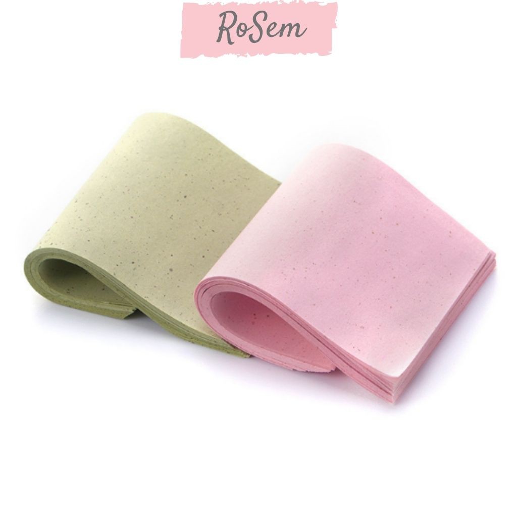 Giấy thấm dầu 100 tờ giúp thấm hút dầu, bã nhờn trên da