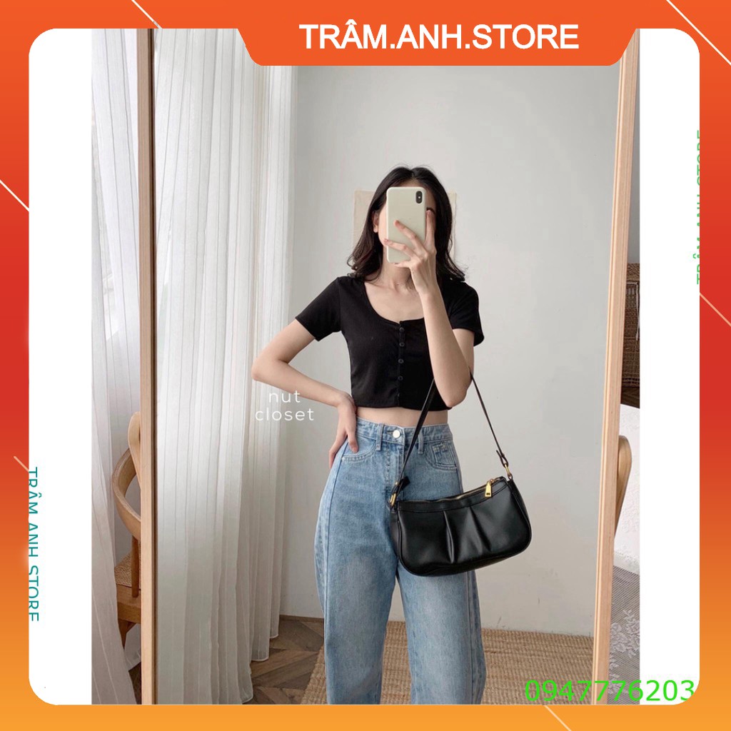 ÁO CROPTOP LEN TĂM CÚC DỌC 6 MÀU LOẠI MỚI - CROPTOP CÚC NGỰC TÍM XANH MINT HOT - mẫu mới 👗 👑
