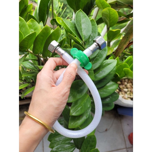Dây cấp nước nhựa cao cấp 40cm, 50cm, dây cấp vòi rửa mặt, vòi rửa chén, cấp nước bồn cầu