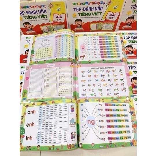 Quyển Vở Tập Đánh Vần Tiếng Việt Cho Bé Chuẩn Bị Vào Lớp 1