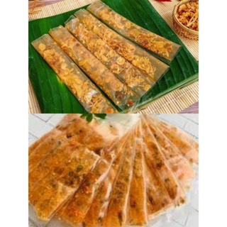 Bánh dẻo tôm cuộn hành phi - cuộn khô gà - cuộn khô bò