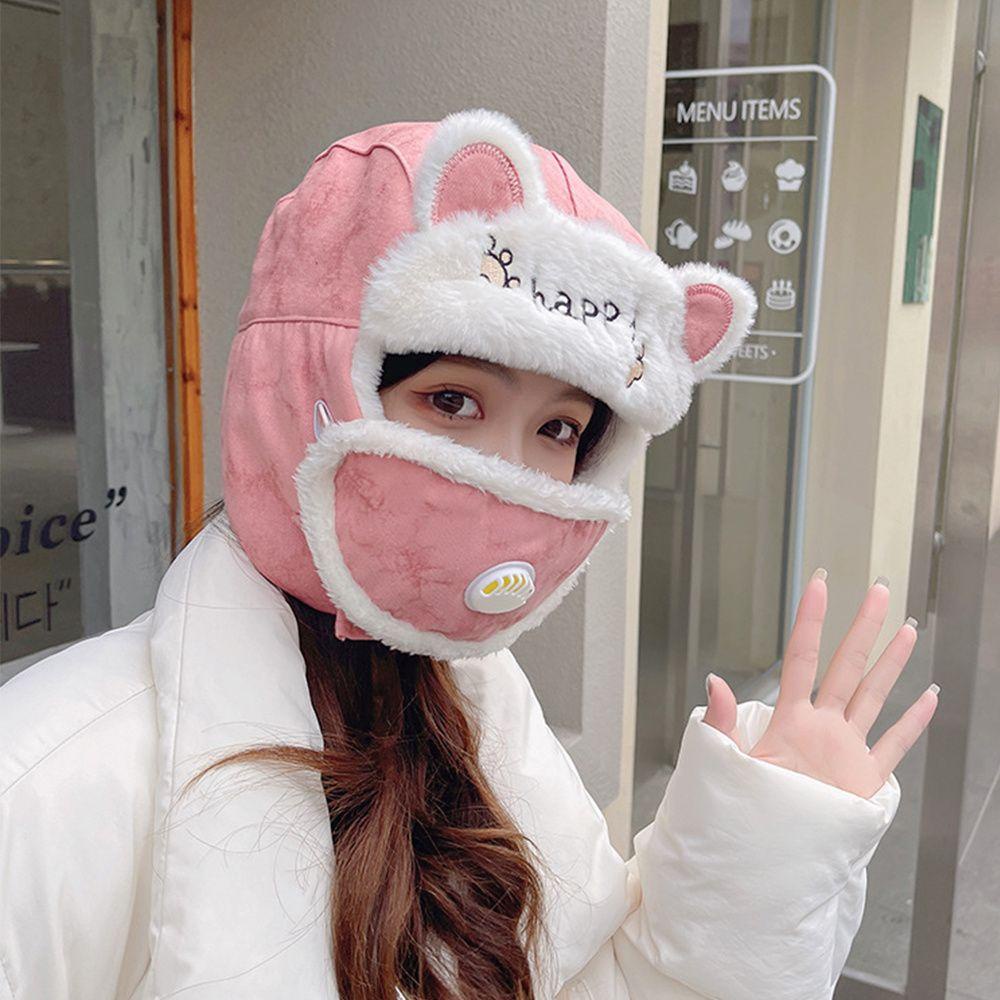 MELODG Mũ Beanie Che Tai Dễ Thương Thời Trang Mùa Đông