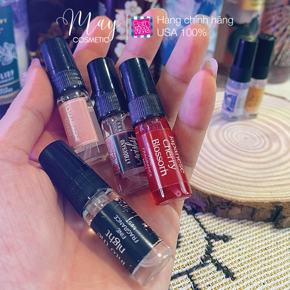 Body Mist BBW - Xịt Thơm Body Bath & Body Works Dùng Thử 3ml Tự Chọn Mùi Hương