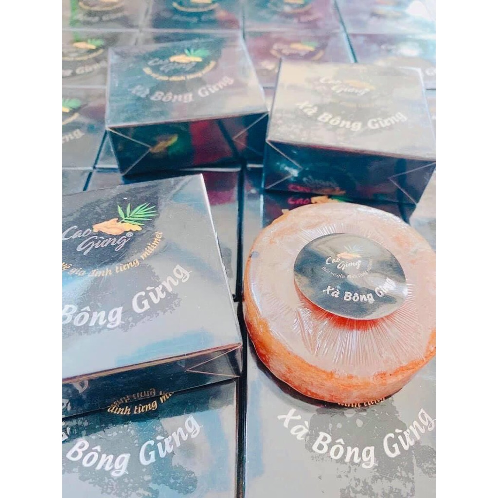 Xà Bông Cục Lá Gừng Thiên Nhiên Việt