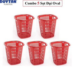 Combo 5 Sọt Đại Nhựa Oval Duy Tân 41 x 41 x 45 Cm No.H207