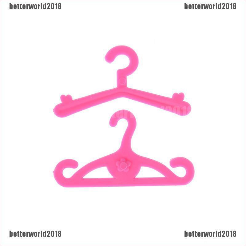Set 20 Móc Treo Quần Áo Màu Hồng Dành Cho Búp Bê Barbie