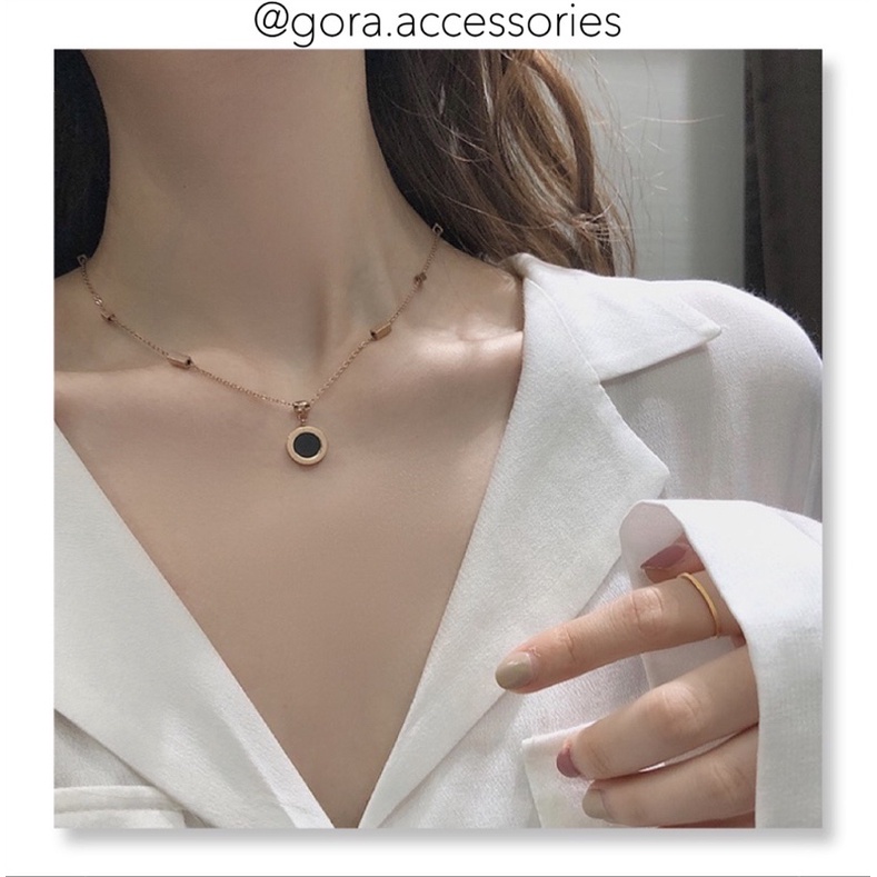 Dây chuyền GORA DARIA phong cách Hàn Quốc Vòng cổ Gora