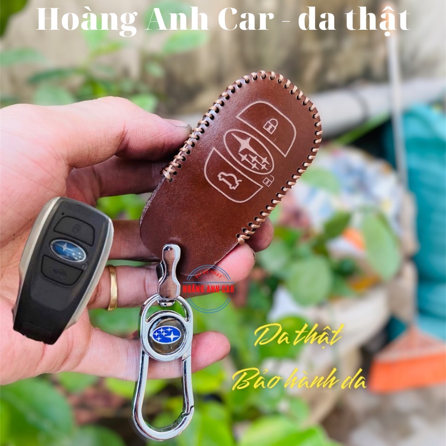 Bao da chìa khoá SUBARU ,Subaru Forester, WRX, XV , Outback, Legacy da bò thật