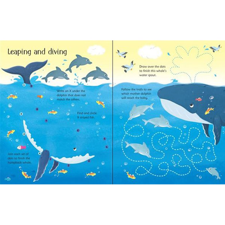 Sách - Anh: Wipe-Clean: Under the Sea Activities