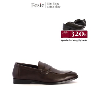 Giày lười da nam màu nâu - loafer shoes