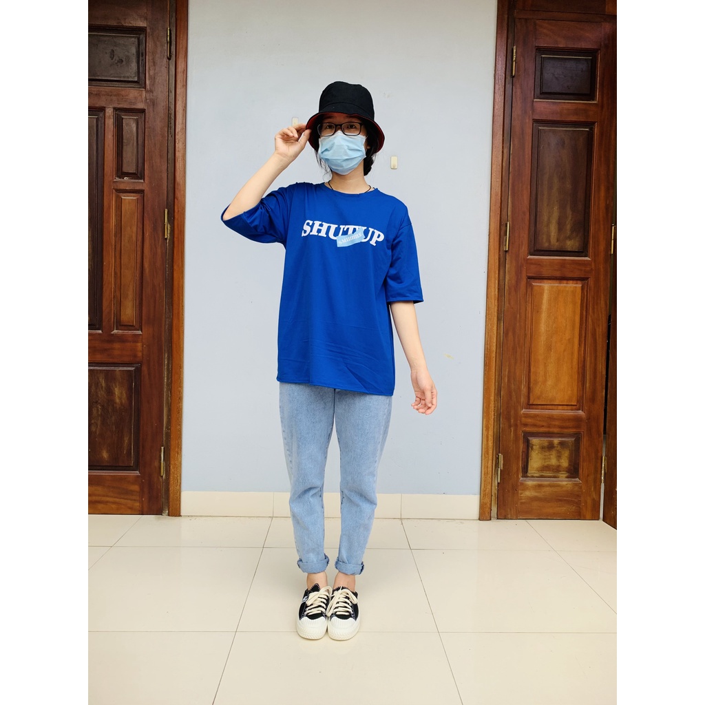 Áo thun tay lỡ unisex form rộng, áo phông nam nữ ATL506