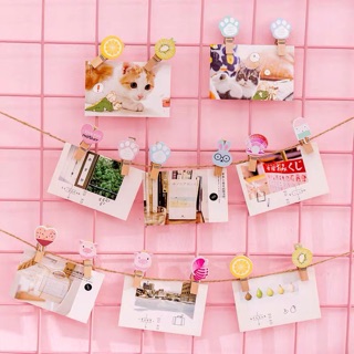 KẸP GỖ TRANG TRÍ( tặng 2m dây dù)
