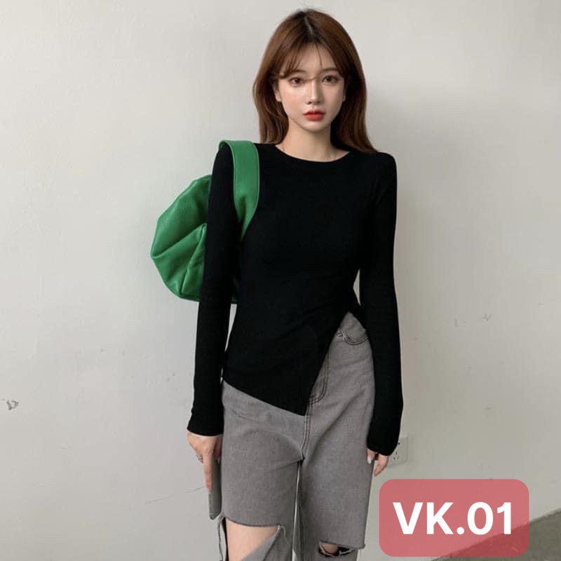 [Mã 11FASHIONSALE1 giảm 10K đơn 50K] Áo Croptop Tay Dài Viền Ren Cúc Gài Xinh | BigBuy360 - bigbuy360.vn