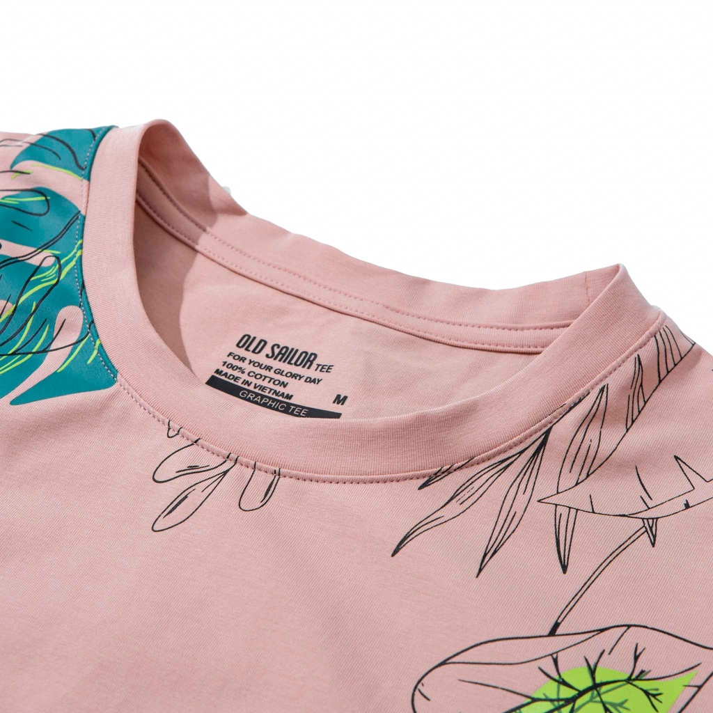 Áo thun Bigsize nam cổ tròn Old sailor vải Cotton co giãn dày dặn phông họa tiết basic tay ngắn thoáng mát ATDE88474