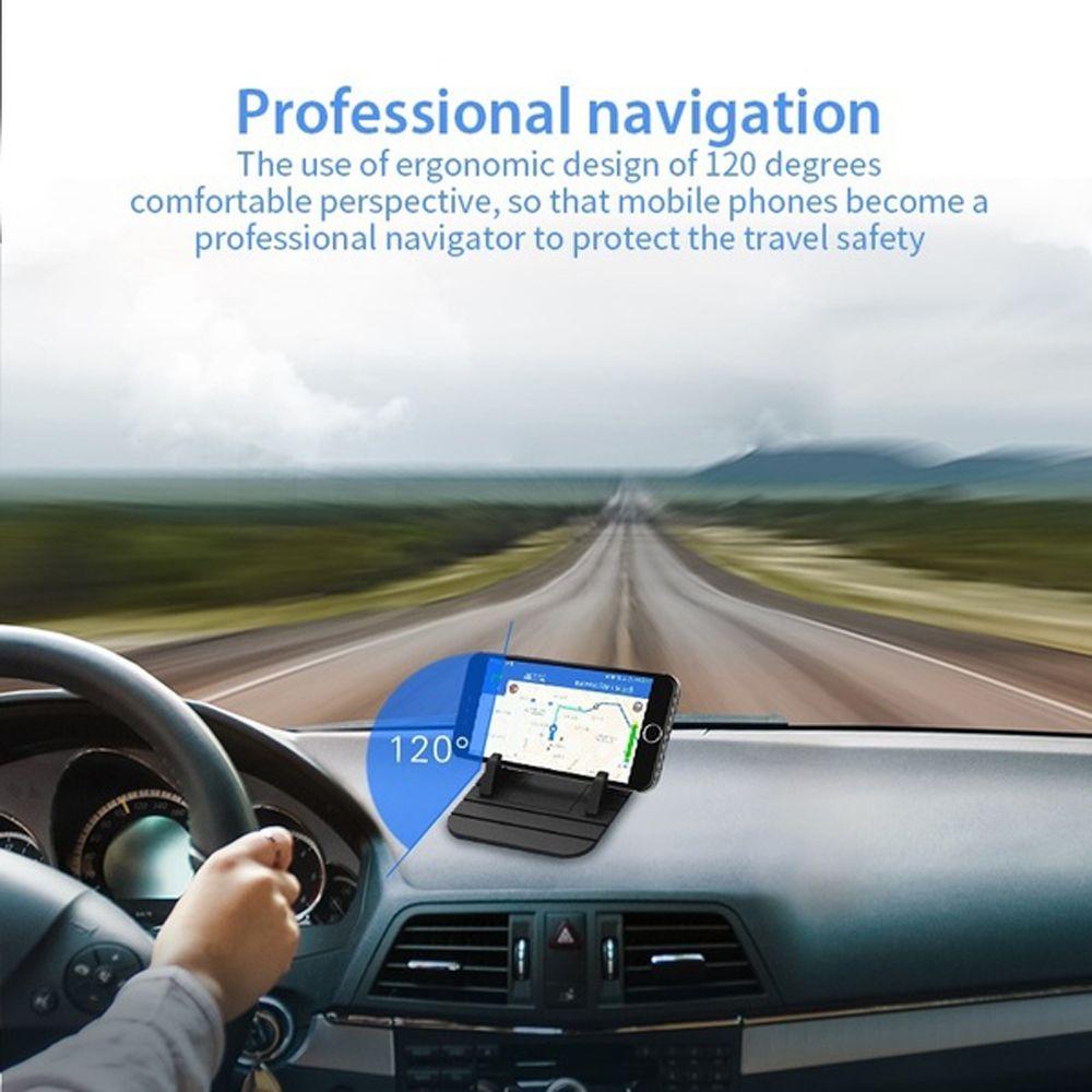1 Giá Đỡ Điện Thoại / Thiết Bị Định Vị GPS Bằng Silicon Chống Trượt Gắn Bảng Điều Khiển Xe Hơi