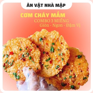 [Gói 3 miếng] Cơm cháy chiên mắm hành ớt giòn ngon - Đảm bảo ATTP