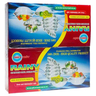 BỘ THAU INOX RAINY (10 CÁI)